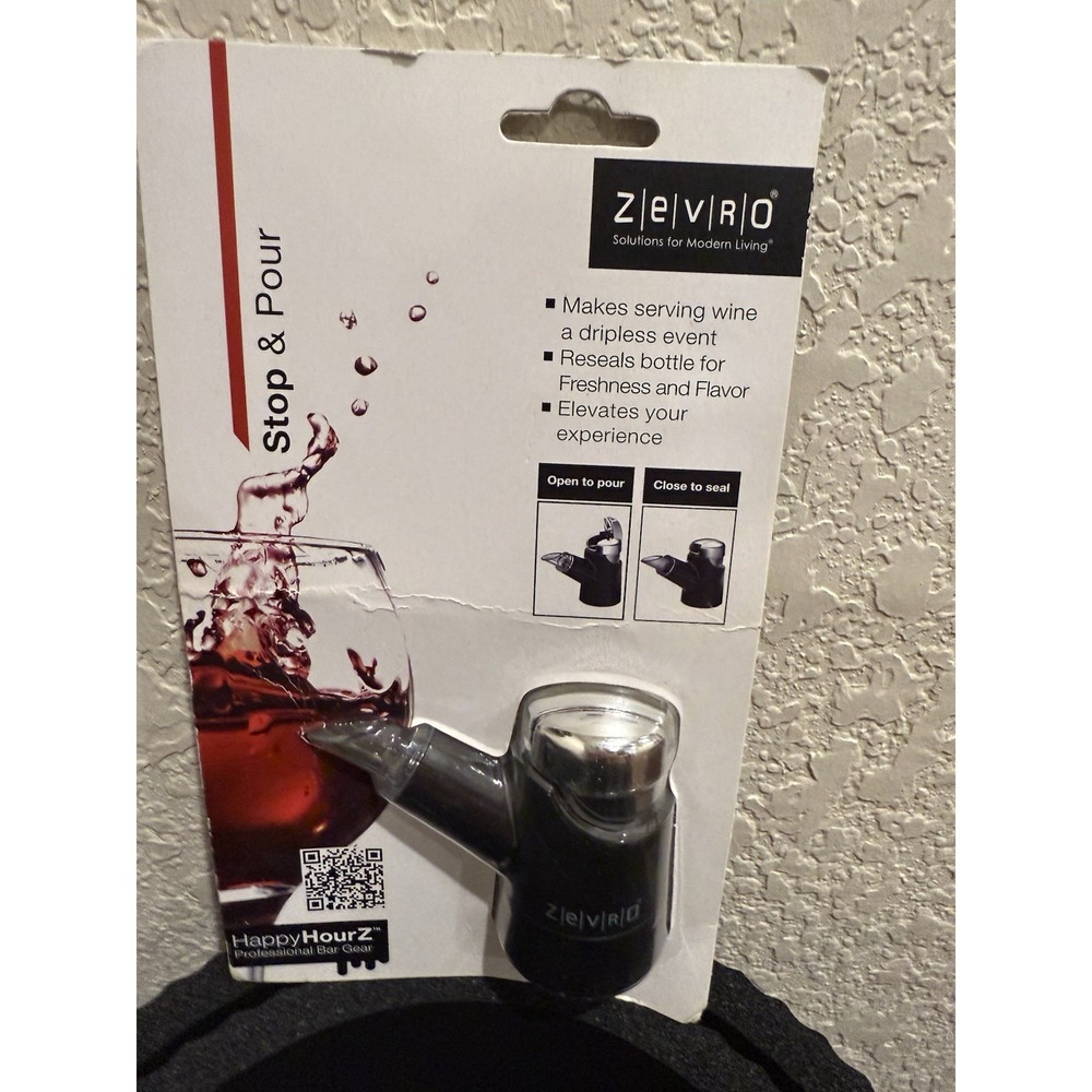 Zevro SAP100 The Wine Stop and Pour NEW